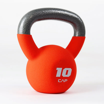 , 10Lb Neoprene Coated Kettlebell, Orange